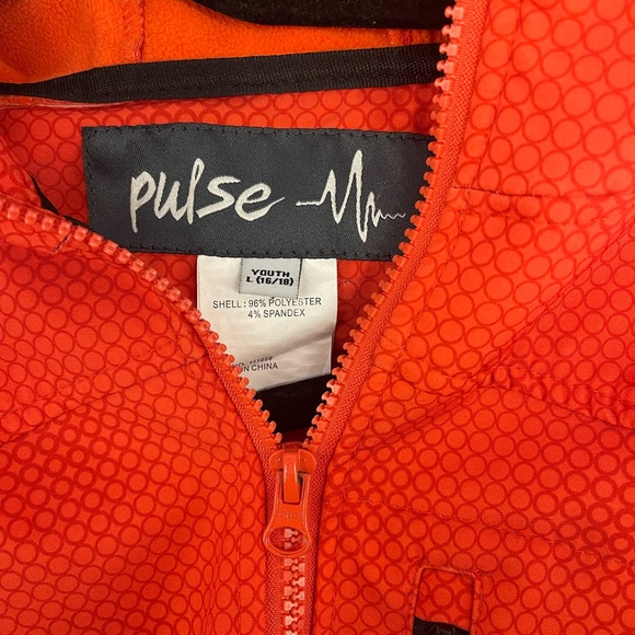 Pulse youth jacket size large 16/18 orange - Picture 7 of 7